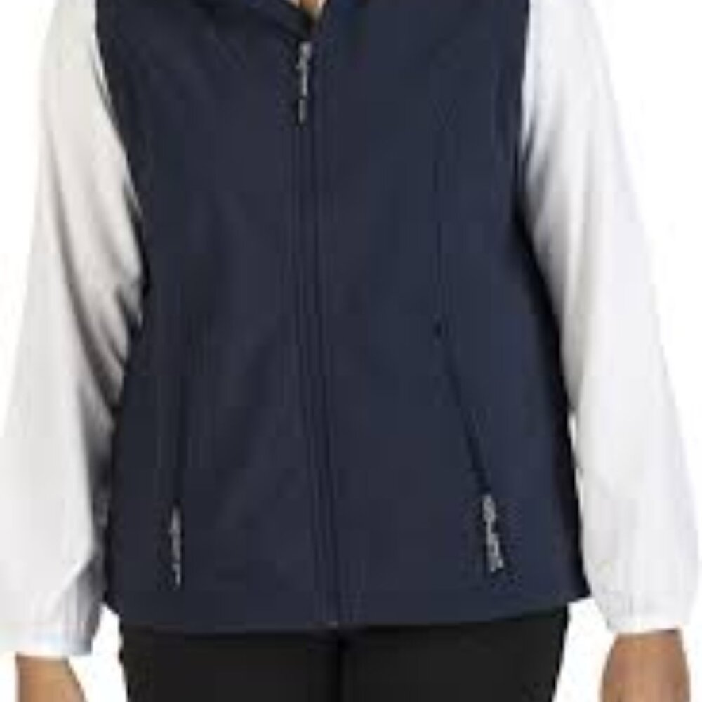 SOFTSHELL WOMENS VEST, EDWARDS, SIZE XL, BLACK